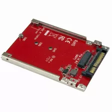 Tarjeta Startech.com U.2, M.2, Rojo
