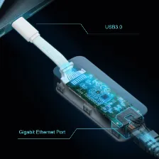 Tarjetas De Red Tp-link Ue300c Usb, Rj-45 1, 1000 Mbit/s, Alambrico, Blanco