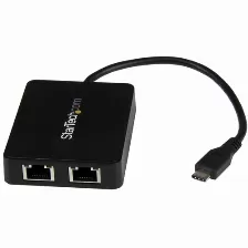 Tarjetas De Red Startech.com Rj-45, Rj-45 2, 5000 Mbit/s, Alámbrico, Negro