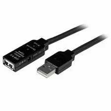 Extensor Startech.com 15 M, Usb A A Usb A, Macho/hembra, Negro