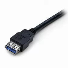 Extensor Startech.com 2 M, Usb A A Usb A, 5000 Mbit/s, Negro
