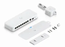 Switch Ubiquiti Unifi Flex 2.5g Gestionado, L2, Rj-45 8, 2.5g Ethernet (100/1000/2500), Montaje En Escritorio/pared, Blanco