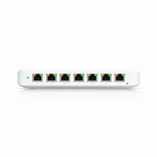 Switch Ubiquiti Ultra Gestionado, L2, Rj-45 8, Gigabit Ethernet (10/100/1000), 7 Poe, Blanco