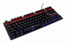 Teclado Perfect Choice V-930105 Español, Alámbrico, Usb, Led Rgb, Negro