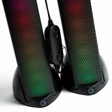 Bocinas Vortred V-930280 Usb, 3.5 Mm, Bt, Inalámbrico, Universal, Negro