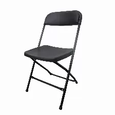 Pack De 10 Sillas Plegables Modamob Raven, Negras, Reforzadas, 47 X 45 X 82cm, Tubo 19mm, Calibre 18, Hasta 120kg