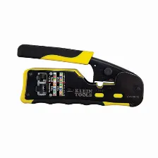 Ponchadora/pelacables/cortacables Con Matraca Para Conectores Pass-thru Rj45 Y Conectores Esta¡ndar Rj11/rj12.