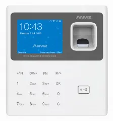 Control De Acceso Anviz W1 Pro Lector De Huella Si, Lector De Código De Acceso Si, Lector De Tarjeta Si, 3000 Tarjetas, Pantalla 7.11 Cm (2.8