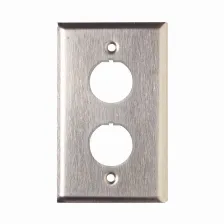 Placa De Pared Siemon Xfp-s-02-ss 2 Diseño Convencional, Color Acero Inoxidable
