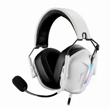 Diadema Xzeal Xzhsalrgb1w, Rgb, Conector 3.5mm, Microfono Desmontable, Blanco