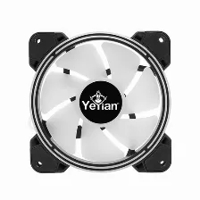 Ventilador Yeyian Ycf-3kfs-01 12 Cm, 1300 Rpm, Led Azul, Verde, Rojo, Negro