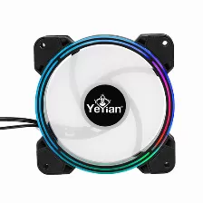 Ventilador Yeyian Ycf-3kfs-01 12 Cm, 1300 Rpm, Led Azul, Verde, Rojo, Negro