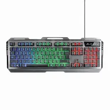 Kit Gamer De Teclado Y Mouse Yeyian Phoenix S3000 Alambrico Iluminacion Led, Usb,color Plata, Ykp20706