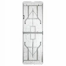 Mesa Plegable Modamob Flexboard 244, 2.440x760x740cm, Calibre 25mm, 4.3cm Grosor, Blanco Ligero Dano