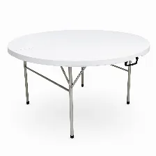 Mesa Redonda Modamob Plegable, Modelo Flex Board, Diametro 1.52mts, Altura 74cm, Color Blanca