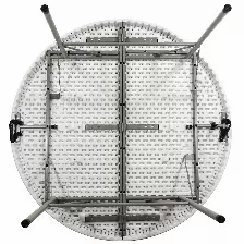 Mesa Redonda Modamob Plegable, Modelo Flex Board, Diametro 1.52mts, Altura 74cm, Color Blanca