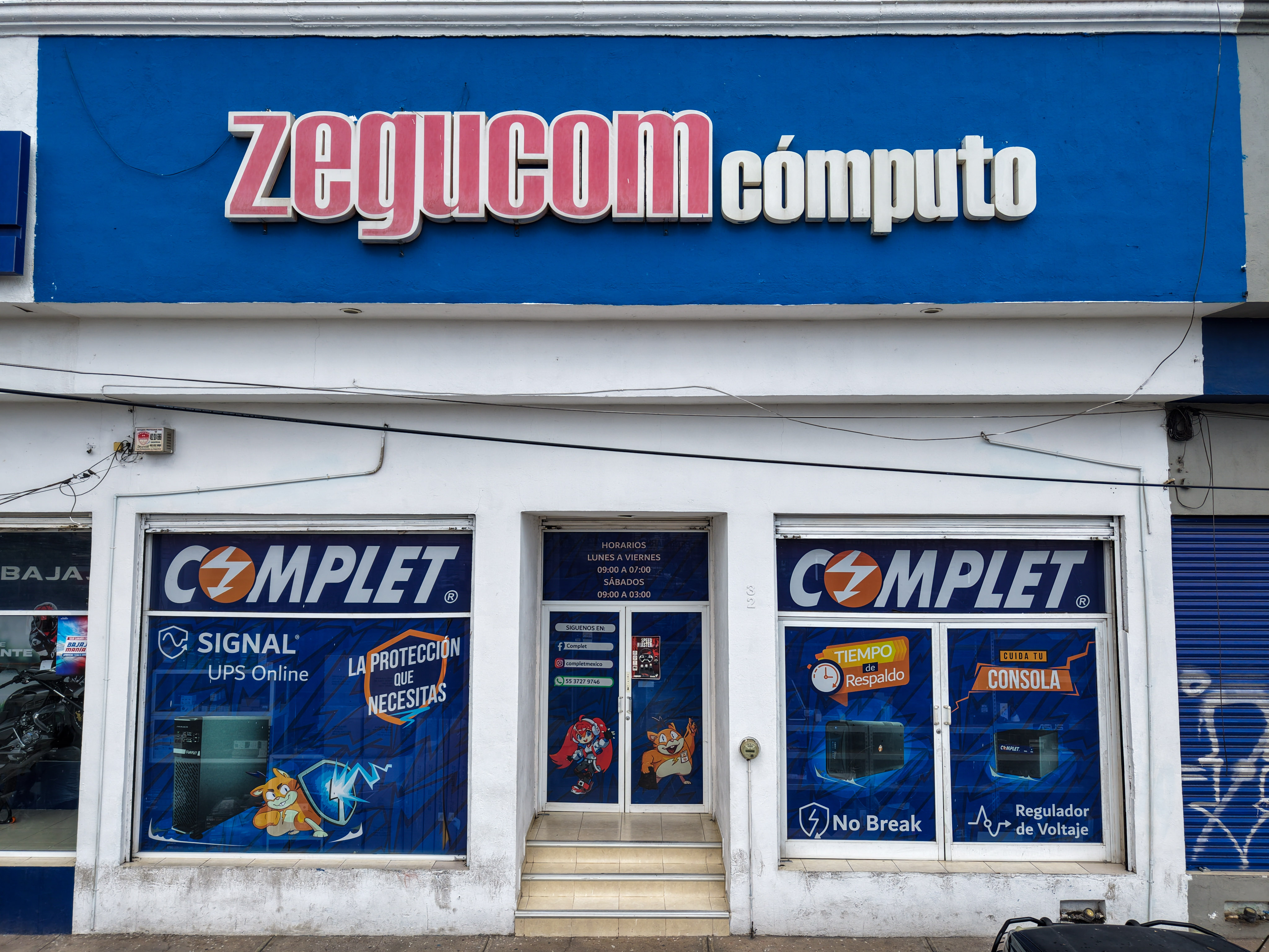 Fachada de la sucursal zegucom zacatecas